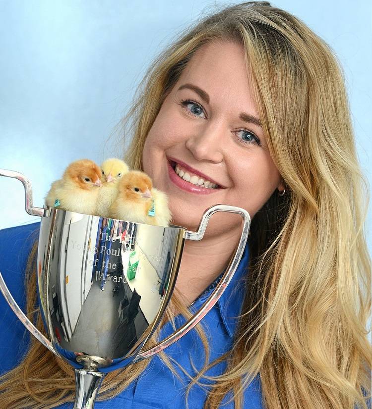Welfare expert Jessica Martin has been named Young Poultry Person of the Year at the Egg and Poultry Industry Conference