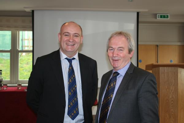 John Davies (left) has been nominated as NFU Cymru President
