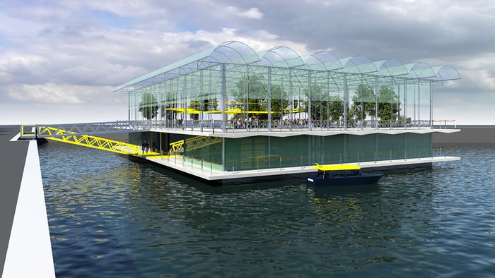 The event will show off the Floating Farm, which produces different kinds of dairy products