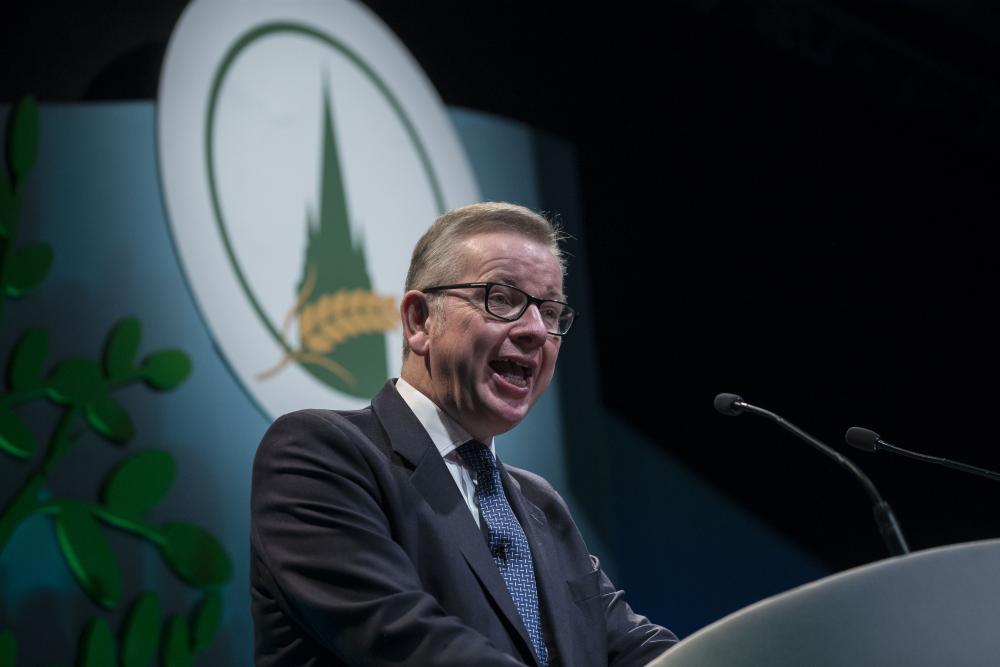 Michael Gove said the focus of quality and provenance must be the future of the British farming industry