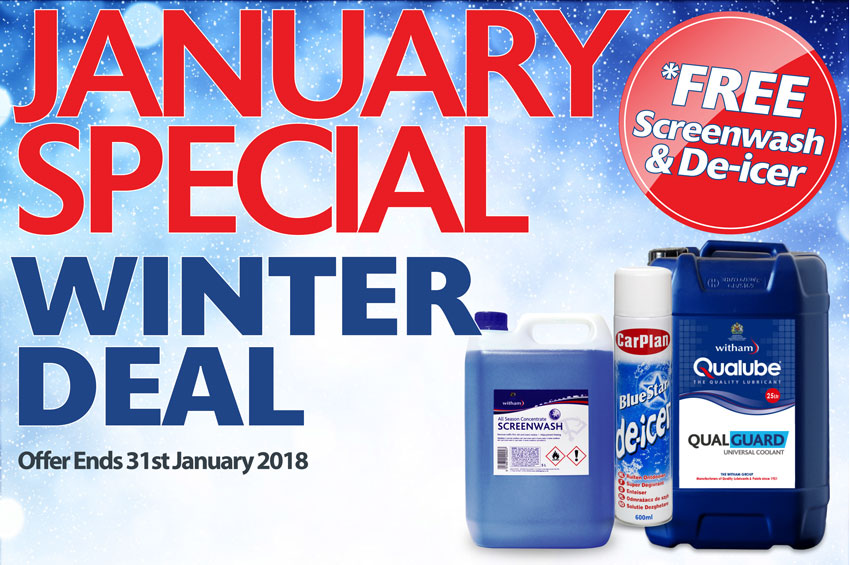 JANUARY SPECIAL Free Screenwash & Deicer with all Antifreeze orders