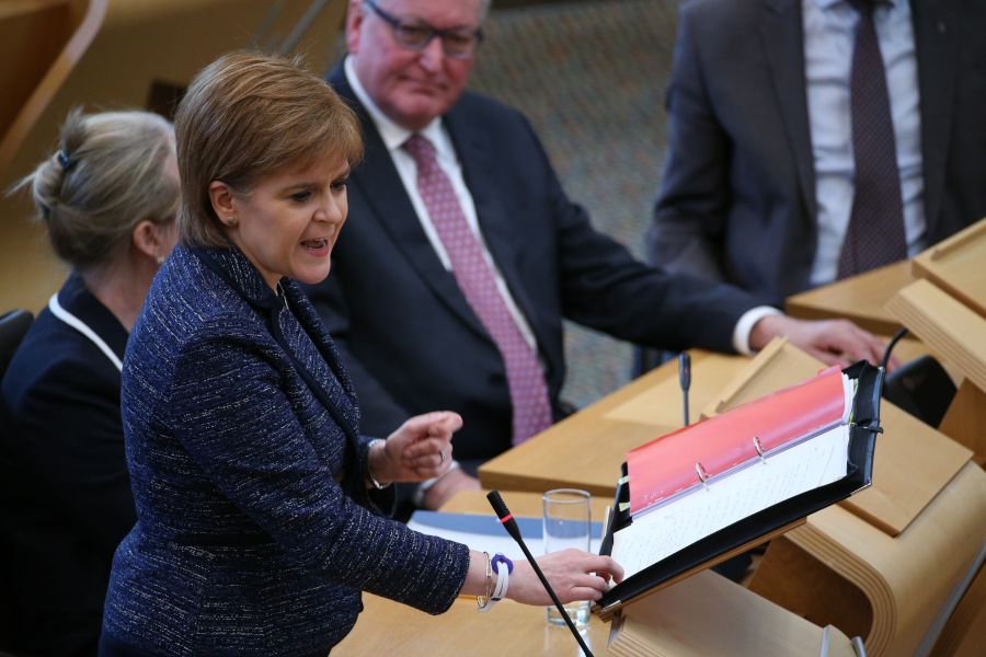 First Minister Nicola Sturgeon with Scottish Rural Affairs Secretary Fergus Ewing