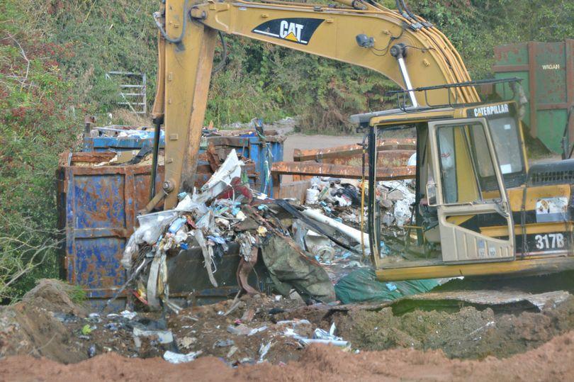 Tens of thousands of tonnes of waste were dumped in Cheshire (Photo: Environment Agency)