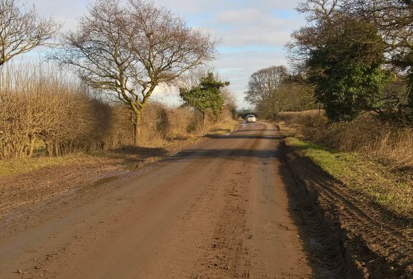 The council said mud on the road can present a "serious hazard" to drivers, particularly during wintry weather (Photo: North Yorks County Council)