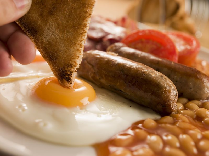 Kitchens across the UK have been cooking big farm-style breakfasts for charitable causes