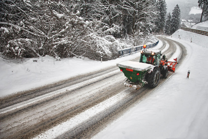 Farmers have been helping clear the roads during the adverse weather