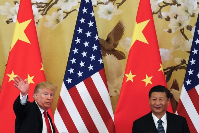 US President Donald Trump and China's President Xi Jinping are engaging in an escalating trade dispute (Andy Wong/AP/REX)