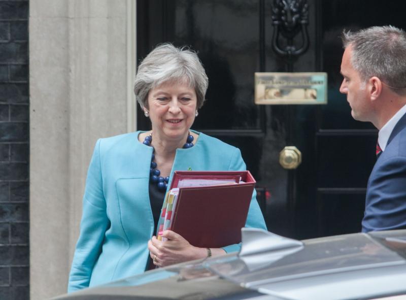 Theresa May answered a question during PMQs about British food production post-Brexit (Photo: Amer Ghazzal/REX/Shutterstock)