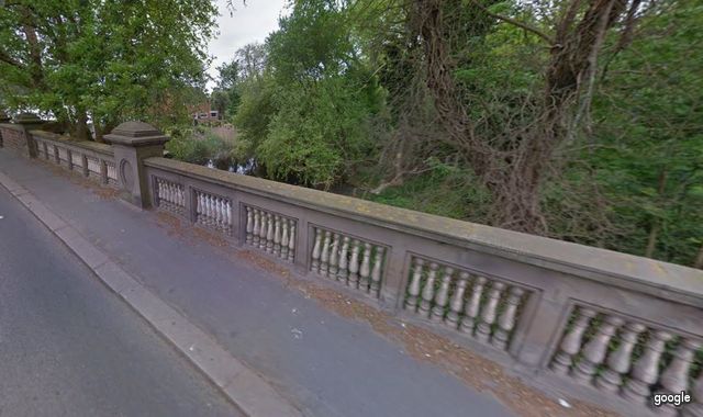 The sheep was found dead in a river on Squires Bridge Road, Shepperton (Photo: Google)
