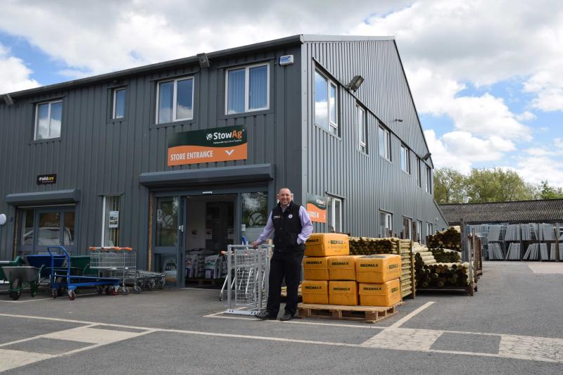 Dave Taylor, StowAg head buyer, outside the StowAg store in Longborough