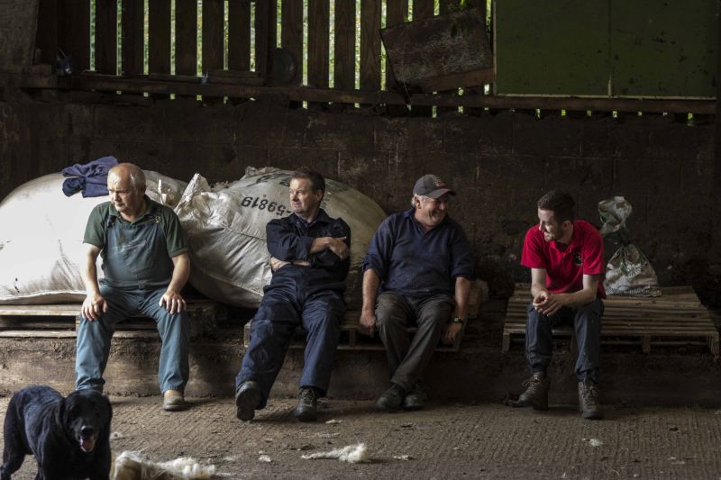The photographs were taken at his family’s farm in Glyndyfrdwy, near Llangollen