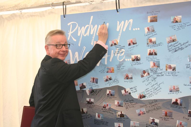 NFU Cymru said it "cautiously welcomes" Michael Gove's comments