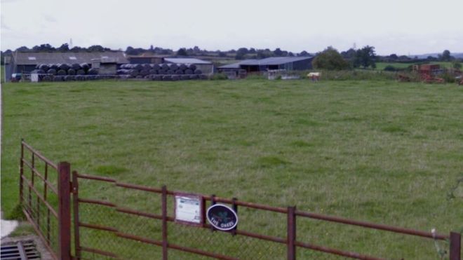 The incident happened on The Oakes farm, in Hallow, Worcs (Photo: Google)