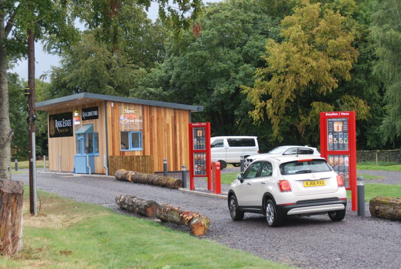 It is believed to be the first drive-thru, set up on a farm, in the UK