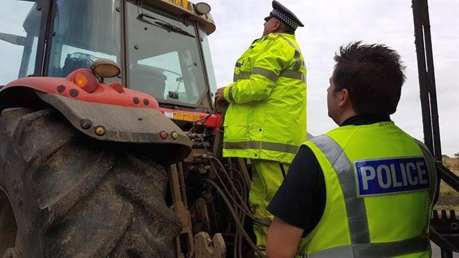 This time of year sees an increase in the volume of agricultural vehicles on the road network (Photo: Herts Police)