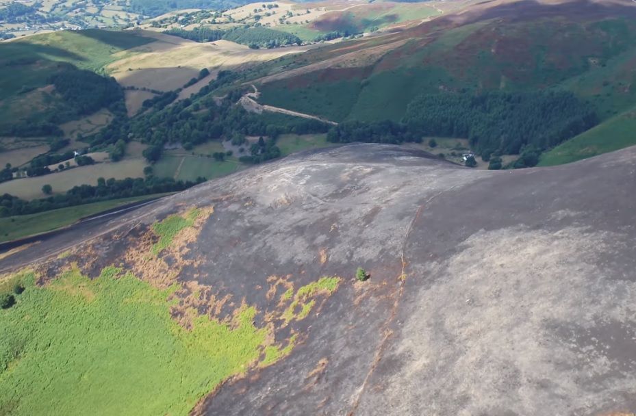 The 247 hectares of land devastated by the wildfire provides grazing areas for local farmers