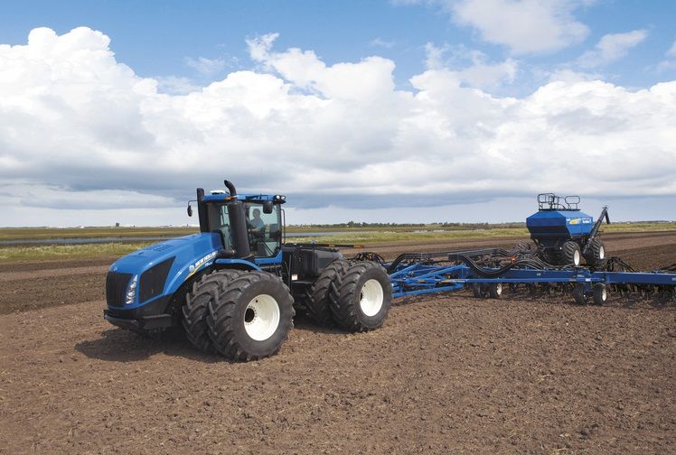 New Holland T9.700, coming in second, delivers a whopping 682 hp