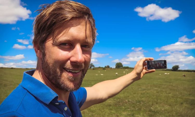 Farmer Tom Martin came up with the 'FaceTime a Farmer' idea 