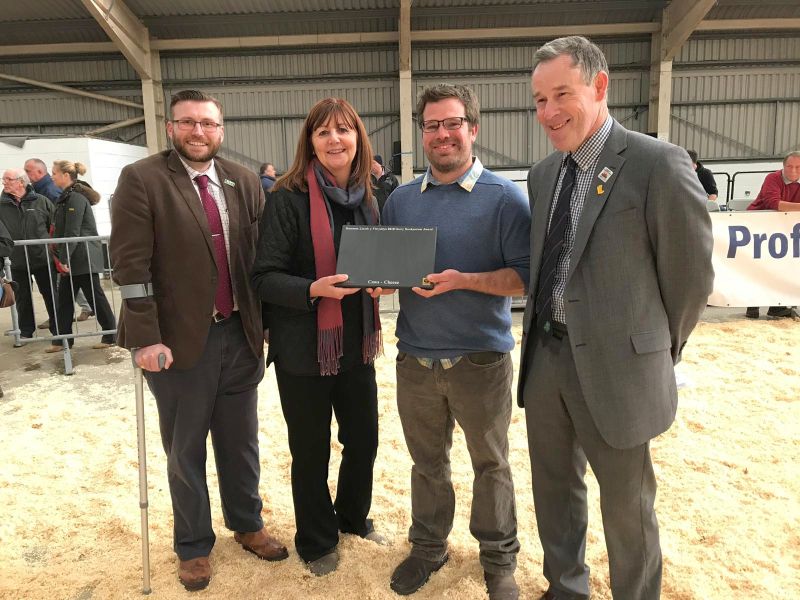 (Centre right) Adam Jones has been crowned Dairy Stockperson of the Year