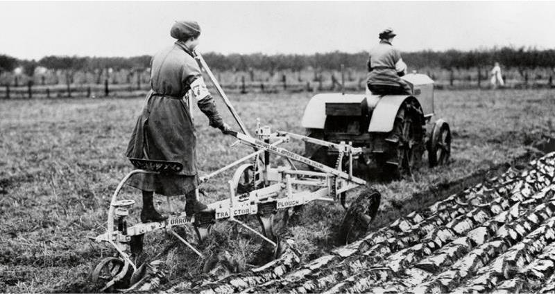 12,000 members of the Women’s Land Army and 148,000 women helped to tend the countryside to produce food to sustain the war effort