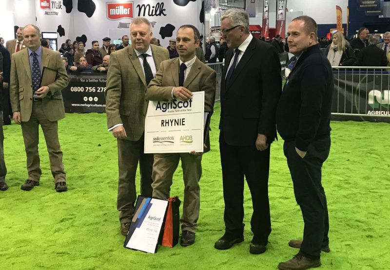 Donald Ross has been crowned Scottish Arable Farm of the Year, announced at AgriScot (Photo: AgriScot/Twitter)