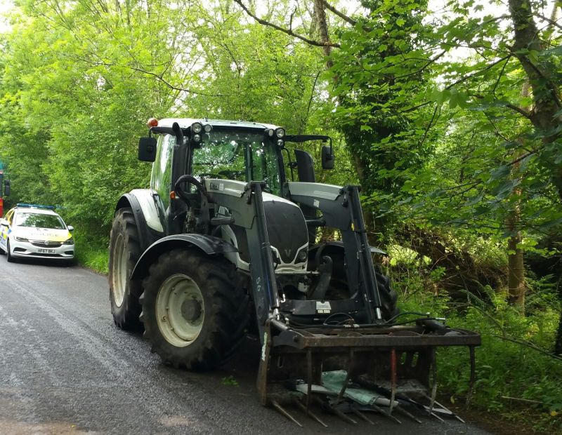 Tractor drivers could be prosecuted for dangerous driving if front mounted handling equipment is not properly secured