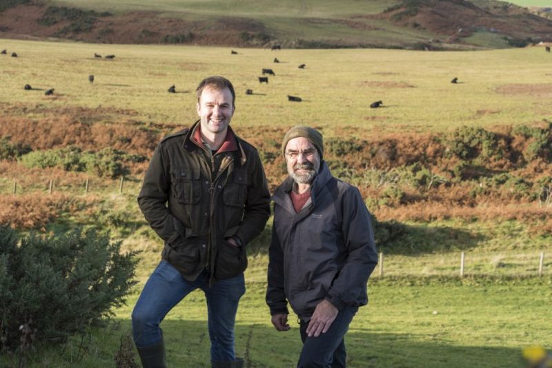 The East Lothian father and son team won the title 'Scotch Beef Farm of the Year'