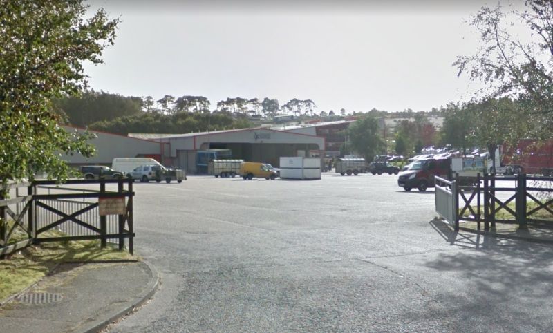 The accident happened at Thainstone Livestock Mart in Aberdeenshire (Photo: Google)