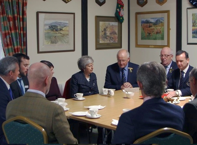 Theresa May met with farming unions and wide-ranging discussed a number of issues affecting the Welsh agricultural industry