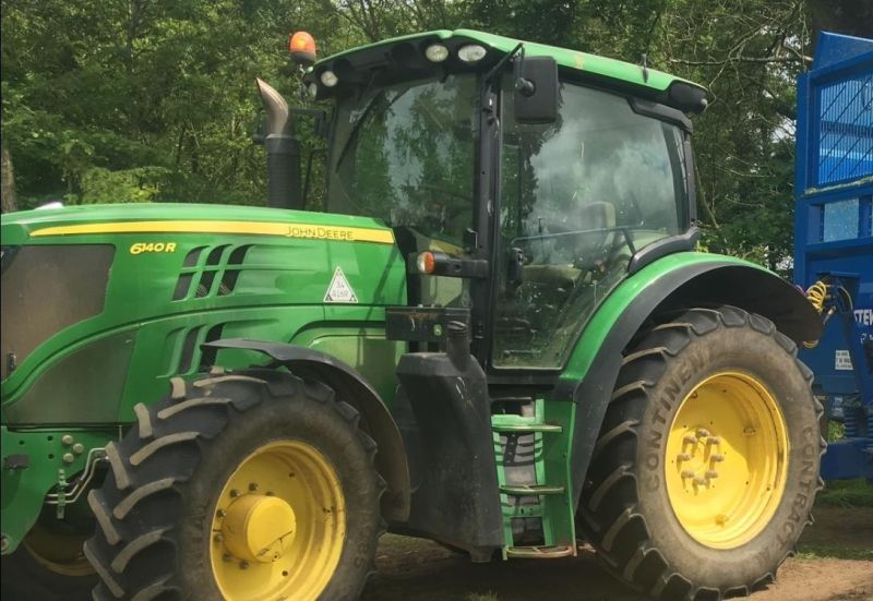 The stolen John Deere tractor, registration SN14 OZV, is worth £60,000