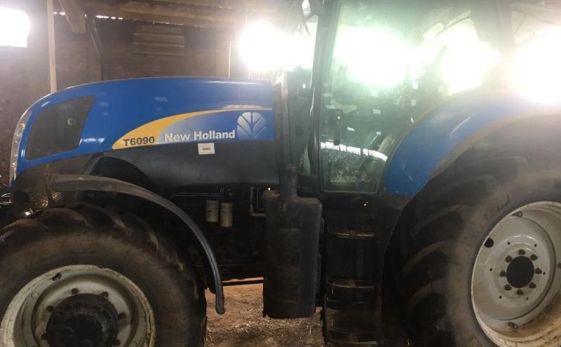 The stolen New Holland tractor, registration SN10 EBL, is valued at £60,000