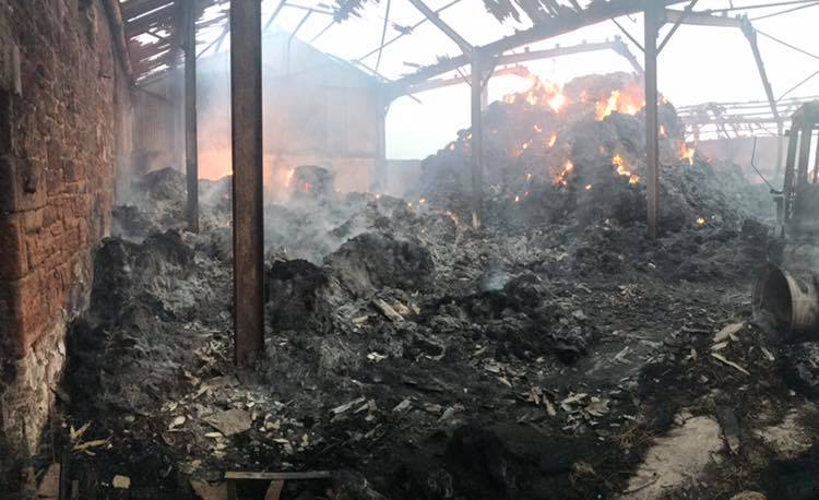 A farming family have lost their farm to a 'devastating' fire (Photo: Sarah Burkinshaw/Facebook)