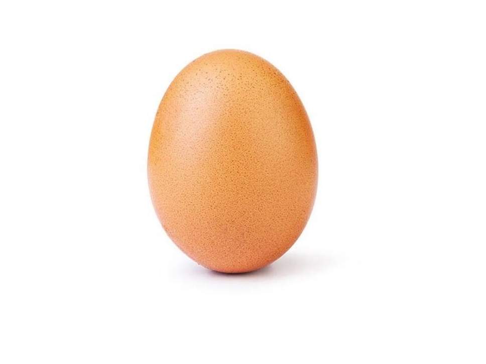 The egg photo, posted on 4 January, currently stands at over 40 million likes