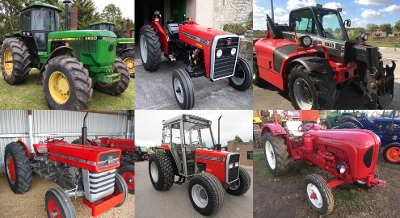 Thieves forced their way onto the farm and took six vintage tractors