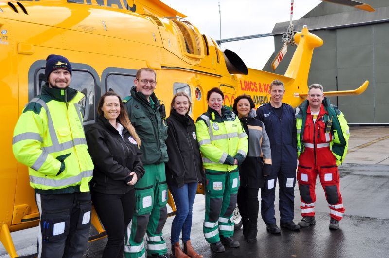 The crew at Lincs & Notts Air Ambulance are called out to around 1,000 medical emergencies each year, including farm accidents