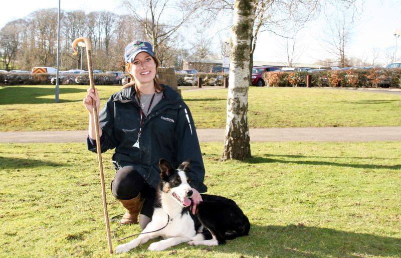 Farmer Emma Gray and her working dog Brenna broke a world record