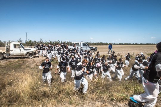 Around 150 vegan campaigners infiltrated the farm (Photo: @AnimalActivistCollective/Facebook)