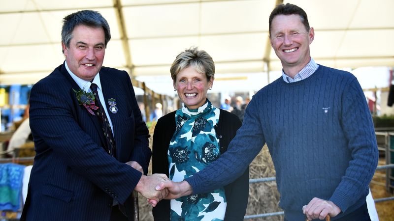 John Hamilton (L) died following a serious accident on his farm (Photo: Royal Highland and Agricultural Society of Scotland)