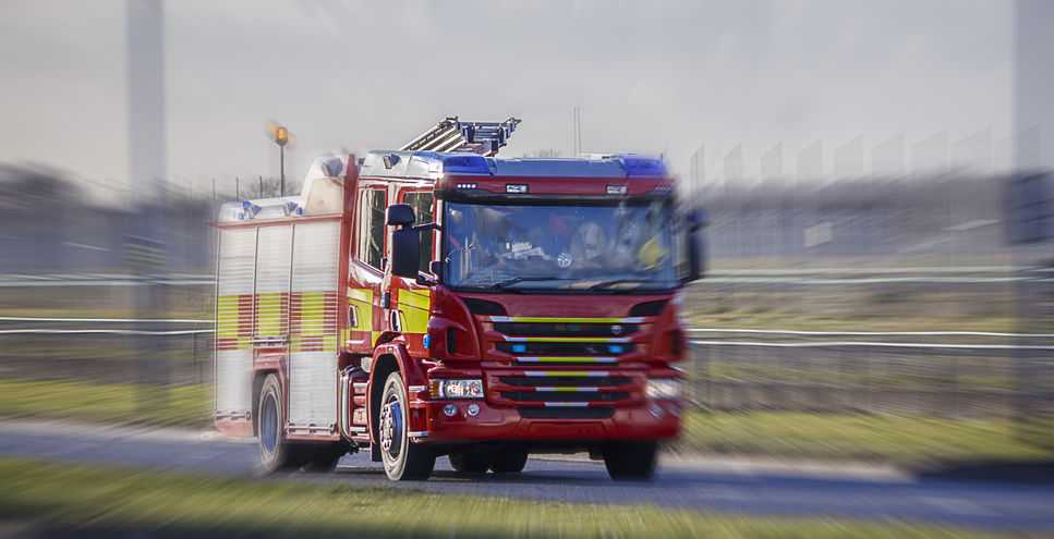 The bonfire caused 75% damage to the farmer's telehhandler