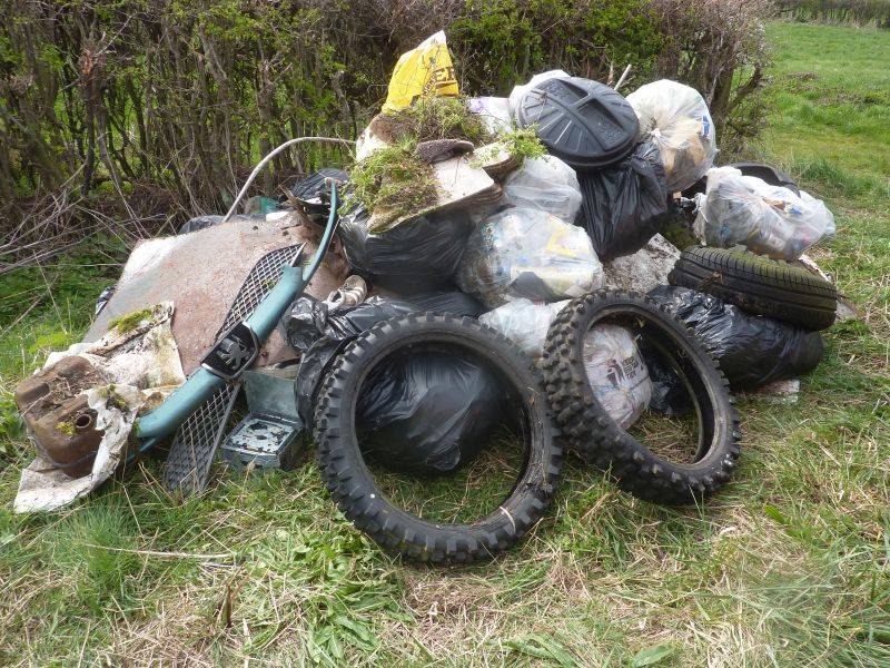 Farmers and landowners are calling for stronger enforcement of legal action to help combat fly-tipping that is blighting the countryside