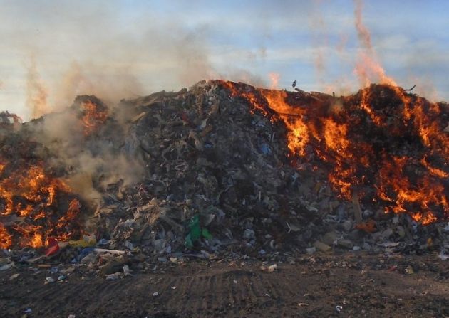 Brian Rutterford's illegal waste site (Photo: Environment Agency)