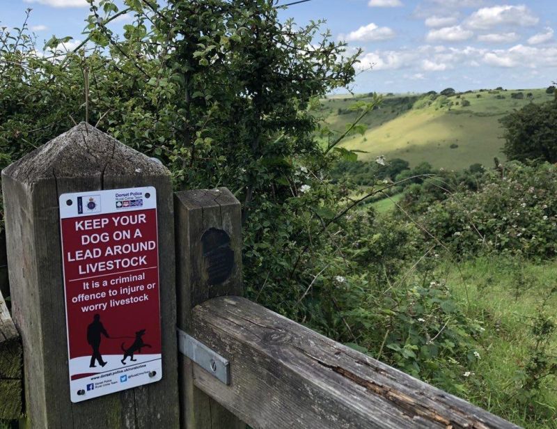 Signs have appeared in major countryside hotspots around the county (Photo: Dorset Police Rural Crime Team)