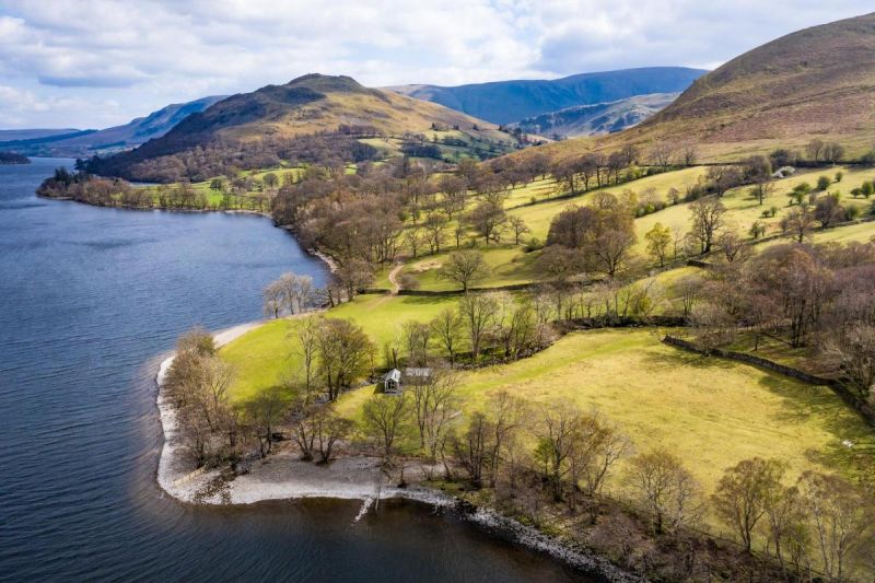 The farm sits on one mile of Ullswater lakeshore (Photo: Savills)