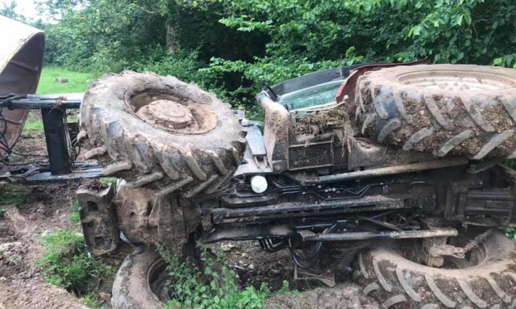 The farmer had to be rescued by firefighters (Photo: Taunton Fire Station/Facebook)