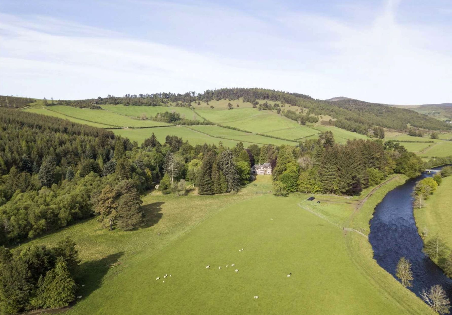 The entire estate consists of 975 acres (394.57ha) (Photo: Savills)