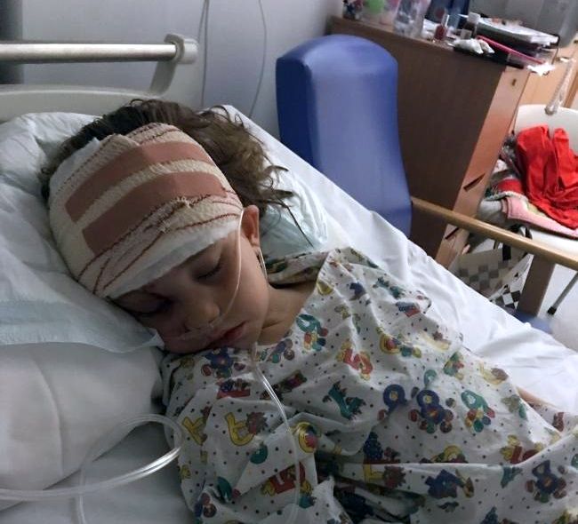 The accident left lacerations to Alannah Maher's face and damage in and around her eye