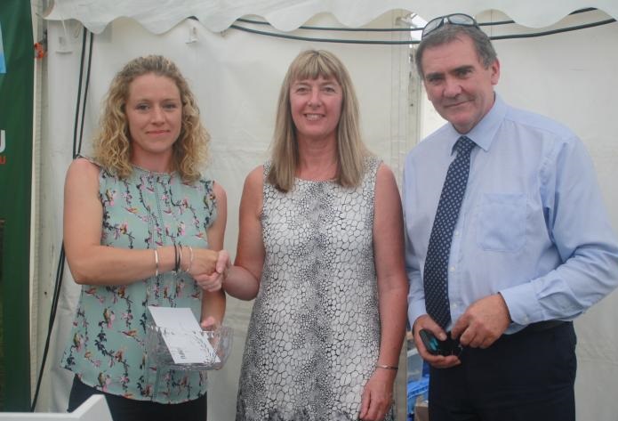 Nicola Drew's (L) farm is a successful beef and sheep enterprise