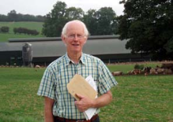 Sir Simon Gourlay began as a beef farmer before turning his hand to dairying and later free-range egg production