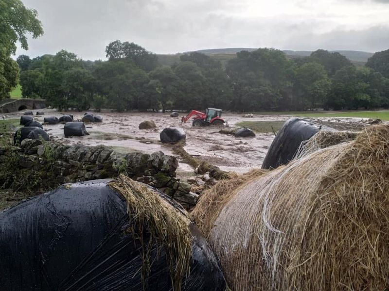 The charity Forage Aid is on the ground assessing the damage in North Yorkshire following the flooding (Photo: Forage Aid)