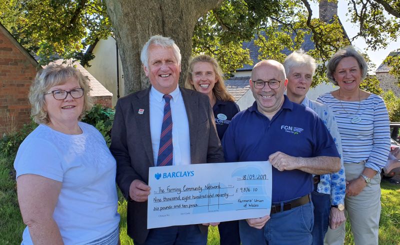 Farmers' Union of Wales has raised close to £40,000 for two charities
